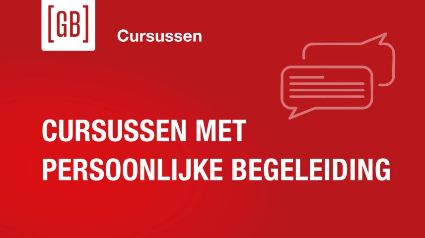 Cursussen met persoonlijke begeleiding